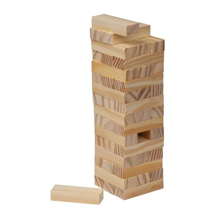 Játék fa dobozban, ügyességi, 5,7 × 5,7 × 17cm