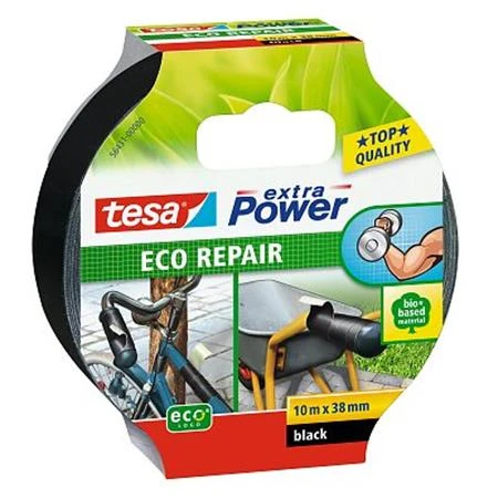 Javítószalag 38mmx10m,TESA Extra Power Eco Repair fekete