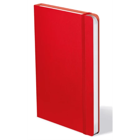 Jegyzetfüzet 12,7x21cm vonalas 72 lapos gumis piros