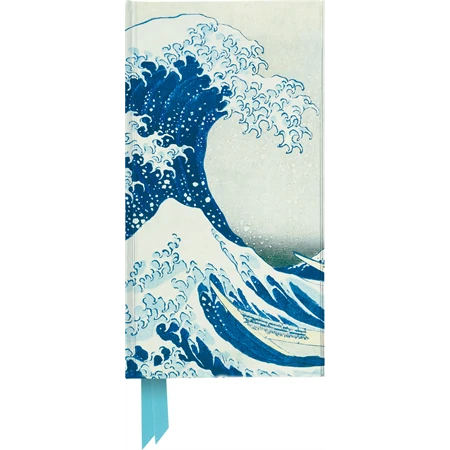 Jegyzetfüzet 8,2x15cm vonalas keményfedeles Hokusai, Great Wave
