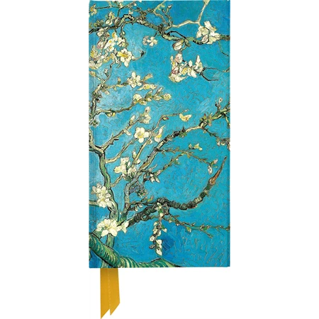 Jegyzetfüzet 8,2x15cm vonalas keményfedeles Van Gogh, Almomd Blossmos
