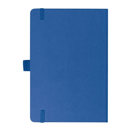 Jegyzetfüzet A/5 bambusz borítású elől, hátul kék újrahaszn. műa, 192 vonalas oldal  + toll hurok, 14,3 x 1,4 x 21cm