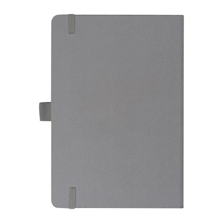 Jegyzetfüzet A/5 bambusz borítású elől, hátul szürke újrahaszn. műa, 192 vonalas oldal  + toll hurok, 14,3 x 1,4 x 21cm