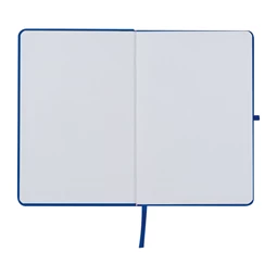 Jegyzetfüzet A/5 gumis, 80 vonalas lap, kék borító, tolltartó gumigyürűvel