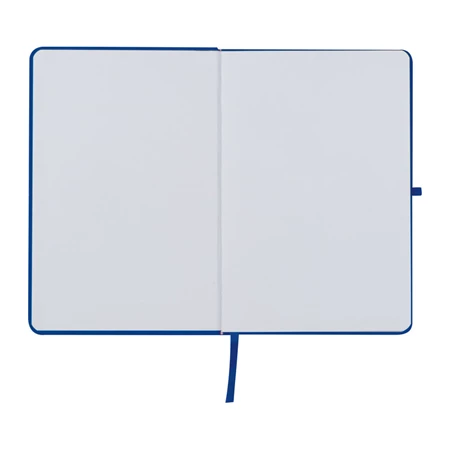 Jegyzetfüzet A/5 gumis, 80 vonalas lap, kék borító, tolltartó gumigyürűvel