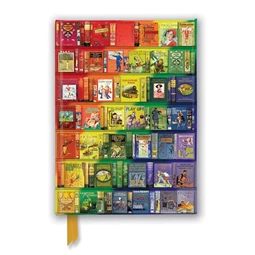 Jegyzetfüzet A/5 vonalas LA keményfedeles mágneses Librarires: Rainbow Shelves