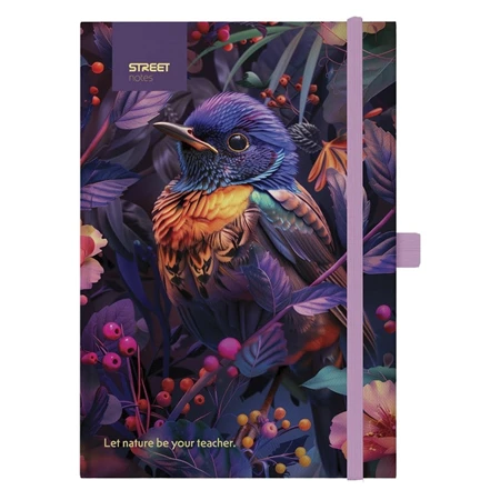 Jegyzetfüzet A/5 vonalas STREET Animals Edition Bird 96 lapos gumis keményfedelű