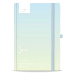 Jegyzetfüzet A/5 vonalas STREET Dictionary Love, 96 lapos gumis keményfedelű