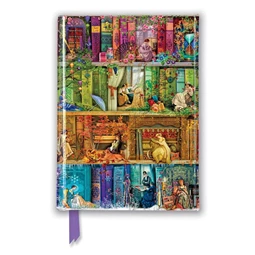 Jegyzetfüzet A/6 vonalas keményfedeles mágneses Stitch in time Bookshelves