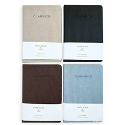 Jegyzetfüzet A/5 Classics 145x210mm puhafedeles, vegyes színek