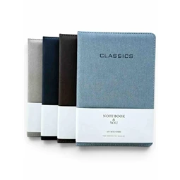 Jegyzetfüzet A/5 Classics 145x210mm puhafedeles, vegyes színek