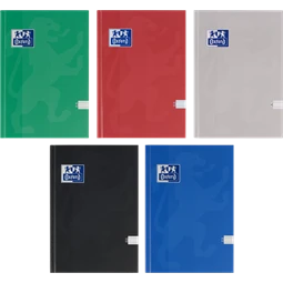 Jegyzetfüzet A/5 OXFORD Esse keményfedeles, 96 lap, vonalas, 90 g/m2 Optik Paper papírral