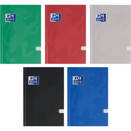 Jegyzetfüzet A/5 OXFORD Esse keményfedeles, 96 lap, vonalas, 90 g/m2 Optik Paper papírral