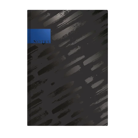 Jegyzetfüzet A/5 TOPTIMER Notes fekete diagonal vonalas 96 lap