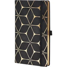 Jegyzetfüzet A/5 vonalas CASTELLI 96 lapos keményfedeles Gold Flower