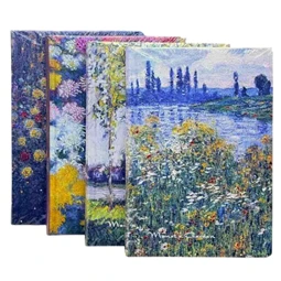 Jegyzetfüzet A/5 vonalas ICU-2470 Monets Garden mintás