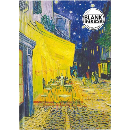Jegyzetfüzet A/5 vonalas keményfedeles Van Gogh, Cafe Terrace