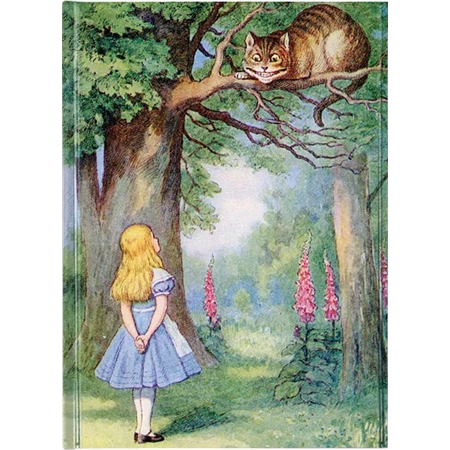 Jegyzetfüzet A/5 vonalas keményfedeles mágneses, Alice and the Cat