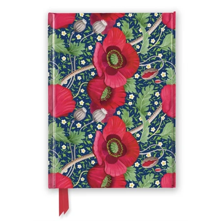 Jegyzetfüzet A/5 vonalas keményfedeles mágneses Red Poppies