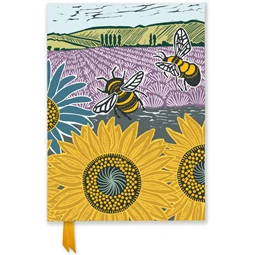 Jegyzetfüzet A/5 vonalas keményfedeles mágneses Sunflower fields