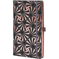 Jegyzetfüzet A/6 vonalas CASTELLI 192 lapos keményfedeles gumis Rose Lilly