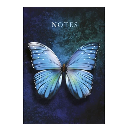 Jegyzetfüzet B/5 TOPTIMER Notes Butterfly Blue vonalas 96 lap