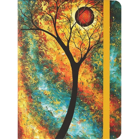 Jegyzetfüzet B/5 vonalas Peter Pauper 160 lapos keményfedeles gumis Dream Forest