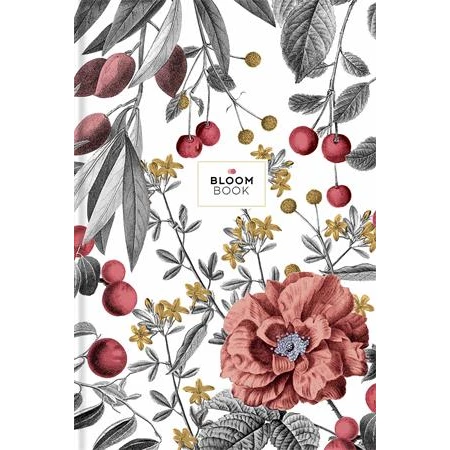 Jegyzetfüzet B5 vonalas SHKOLYARYK 80 lapos puha fedeles Bloom Book, arany nyomatos soft-touch borító, vegyes minta