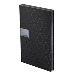 Jegyzetfüzet B/5 TOPTIMER Notes fekete diamond vonalas 96 lap