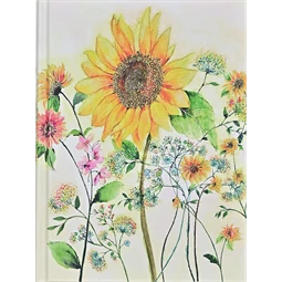 Jegyzetfüzet B/5 vonalas Peter Pauper 120 lapos keményfedeles Midi Watercolor Sunflower