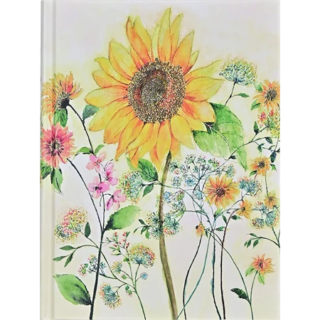 Jegyzetfüzet B/5 vonalas Peter Pauper 120 lapos keményfedeles Midi Watercolor Sunflower