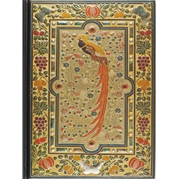 Jegyzetfüzet B/5 vonalas Peter Pauper 160 lapos keményfedeles arany lapszél Bird of Paradise