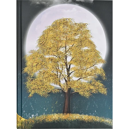 Jegyzetfüzet B/5 vonalas Peter Pauper 160 lapos keményfedeles arany lapszél Gilded Tree mit GS