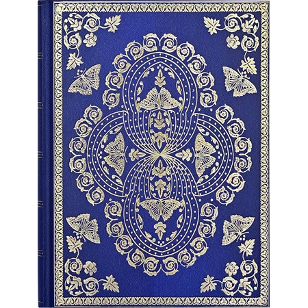 Jegyzetfüzet B/5 vonalas Peter Pauper 160 lapos keményfedeles arany lapszél Glided Butterflies