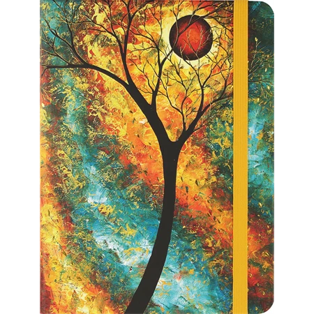 Jegyzetfüzet B/5 vonalas Peter Pauper 160 lapos keményfedeles gumis Dream Forest