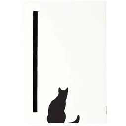 Jegyzetfüzet B/6 vonalas Peter Pauper 120 lapos keményfedeles gumis Curious Cat Journal