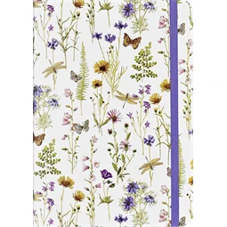 Jegyzetfüzet B/6 vonalas Peter Pauper 120 lapos keményfedeles gumis Wildflower