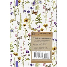 Jegyzetfüzet B/6 vonalas Peter Pauper 120 lapos keményfedeles gumis Wildflower