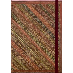 Jegyzetfüzet B/6 vonalas Peter Pauper 160 lapos keményfedeles arany lapszél Victorian Filigree