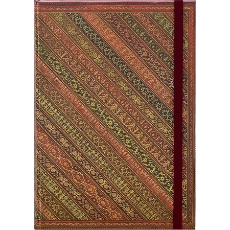 Jegyzetfüzet B/6 vonalas Peter Pauper 160 lapos keményfedeles arany lapszél Victorian Filigree