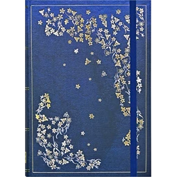 Jegyzetfüzet B/6 vonalas Peter Pauper 80 lapos keményfedeles arany lapszél Gilded Branch mit GS