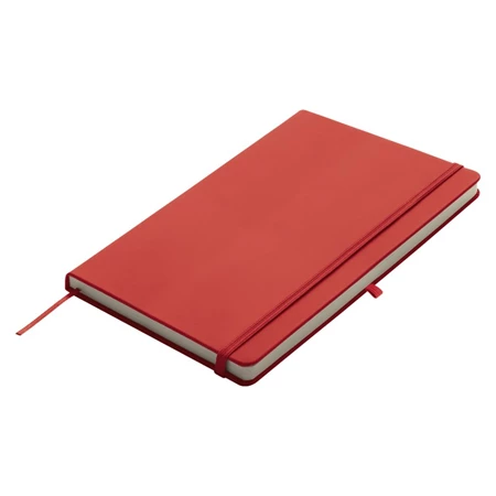 Jegyzetfüzet A/5 gumis, 190 oldalas, sima, piros
