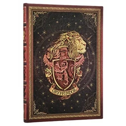 Jegyzetfüzet midi sima Paper Blanks keményfedeles gumis Harry Potter Gryffindor