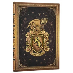 Jegyzetfüzet midi sima Paper Blanks keményfedeles gumis Harry Potter Hufflepuff