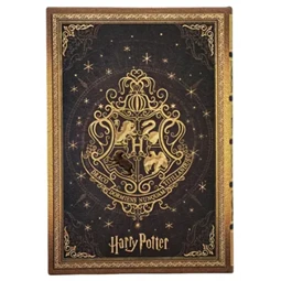 Jegyzetfüzet midi sima Paper Blanks keményfedeles gumis Harry Potter Hufflepuff