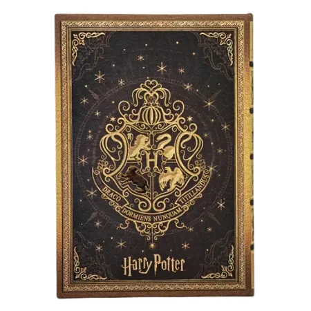 Jegyzetfüzet midi sima Paper Blanks keményfedeles gumis Harry Potter Hufflepuff