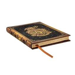 Jegyzetfüzet midi sima Paper Blanks keményfedeles gumis Harry Potter Hufflepuff