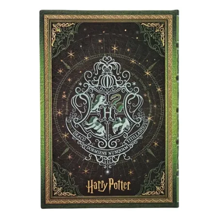 Jegyzetfüzet midi sima Paper Blanks keményfedeles gumis Harry Potter Slytherin Journal