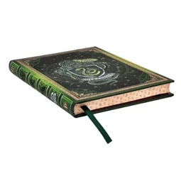 Jegyzetfüzet midi sima Paper Blanks keményfedeles gumis Harry Potter Slytherin Journal