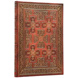 Jegyzetfüzet midi sima Paper Blanks keményfedeles gumis Shakespeare Library War of the Roses